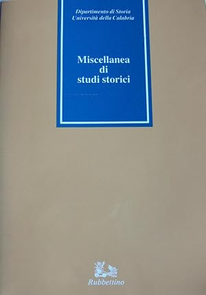 MISCELLANEA DI STUDI STORICI (VOLUME 8) VIII 1990-1991