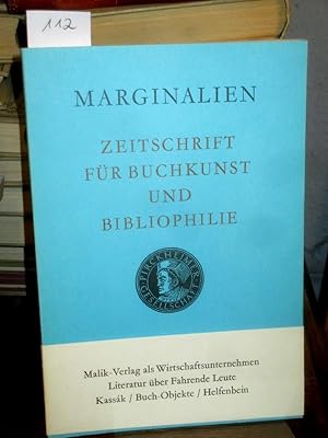 Marginalien 112 1988/4. Zeitschrift für Buchkunst und Bibliophilie (bis 1968: Blätter der Pirckhe...