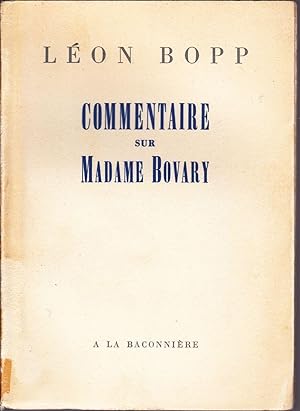 Commentaire sur Madame Bovary.