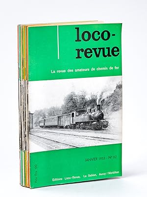 Loco-Revue - La revue des amateurs de chemin de fer , Année 1953 (lot de 10 numéros sur 12) : n° ...