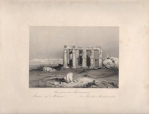 Une partie du Memmnonium. Ruins of Memnon. Ein Theil des Memmnoniums. Verlag d.Englischen Kunstan...
