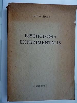 PSYCHOLOGIA EXPERIMENTALIS