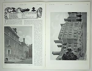 Original Issue of Country Life Magazine Dated November 30th 1912, with a Feature on Great Maytham...