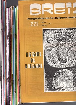 Breizh : Magazine de la Culture Bretonne : Lot de 29 numéros de mars 1977 à mai 1982 : n°221-237 ...