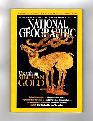 National Geographic Magazine - June, 2003. Siberian Gold; India's Untouchables; Baghdad Before Bo...