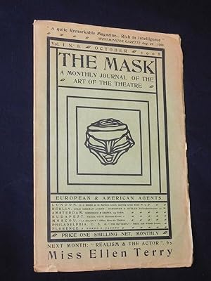 The Mask. A Monthly Journal of the Art of the Theatre. Vol. 1, No. 8, October 1908