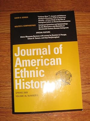 Journal of American Ethnic History: Spring 2009: Volume 28, Number 3