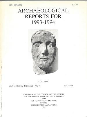 Archaeological Reports For 1993 - 94. No. 40 Archaelogy in Greece 1993-94