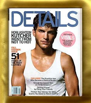 Details Magazine - September, 2003. Ashton Kutcher cover. Scarlett Johansson at 18, Joseph Cohen,...