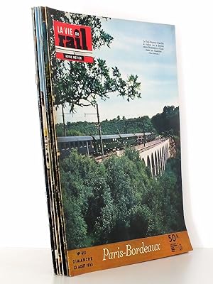 La Vie du Rail [ lot de 8 numéros avec des articles relatifs aux chemins de fer à Bordeaux et en ...