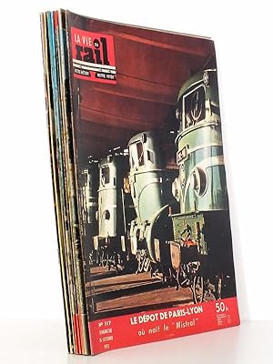 La Vie du Rail [ lot de 9 numéros avec des articles relatifs au train "Mistral" et au chemin de f...