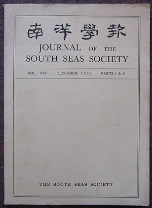 JOURNAL OF THE SOUTH SEAS SOCIETY. VOL. XIV. PARTS 1 & 11.