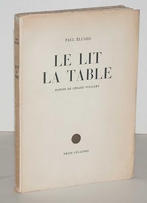 Le Lit La Table: Dessins de Gérard Vulliamy