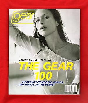 Gear Magazine - January / February, 2002. Rona Mitra cover. The Gear 100, Paris Model Shoot, Afgh...