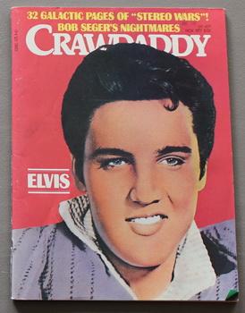 CRAWDADDY - November 1977 - Front Cover of Photograph of Elvis Presley ; page of fender paper Dolls