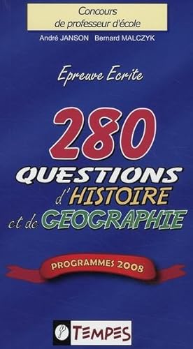 280 questions d'histoire et de géographie