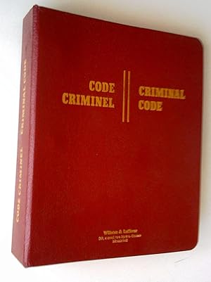 Code criminel - Criminal Code
