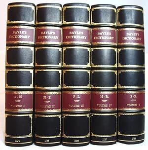 The dictionary historical and critical of Mr. Peter Bayle. 5 Volume Set