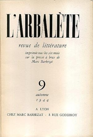 L'ARBALETE - Revue De Litterature
