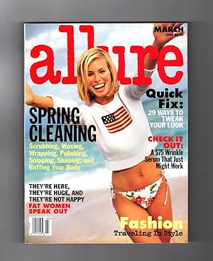 Allure Magazine - March, 1996. Niki Taylor cover. Theresa Randle, Elizabeth Dane, Andy Warhol, Bo...