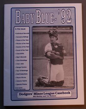 BABY BLUE - '92 - Dodgers' Minor League Casebook; 7th Edition; - on Cover Carlos Hernandez