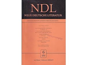 NDL. Neue Deutsche Literatur. Monatsschrift für schöne Literatur und Kritik. Heft 6/1959