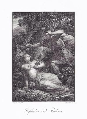 Cephalus und Prokris - Der Mythos alter Dichter in bildlichen Darstellungen, um 1840