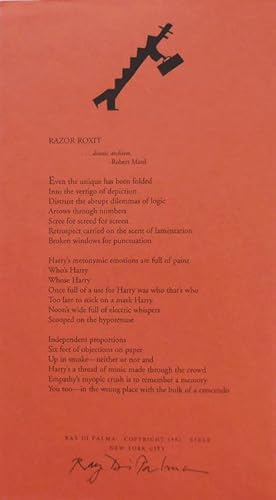 Razor Roxit (Signed Broadside Poem)