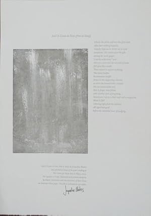 And It Came to Pass (Not to Stay) (Signed Broadside Poem)