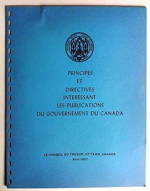 Principes et directives intéressant les publications du gouvernement du Canada