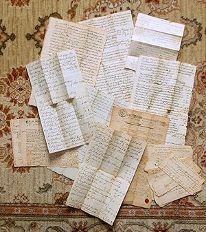 1750-1827 FULLER FAMILY of MIDDLETON, MA - HANDWRITTEN DOCUMENTS DEEDS & PAPERS