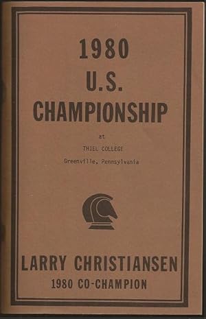 The 1980 United States (U S) Invitational Chess Championship at Thiel College, Greenville, Pennsy...
