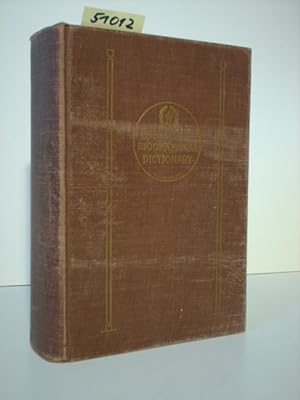 Webster`s Biographical Dictionary. A dictionary of names of noteworthy persons with pronunciation...