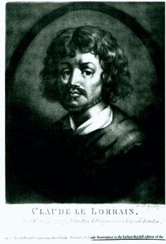 Photograph of Joseph Boydell engraving after self-portrait of Claude Lorrain.