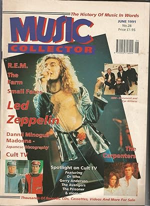 Music Collector. No. 28. June 1991. REM, Small Faces, Led Zeppelin, Madonna, Cult TV (Dr Who, Pri...