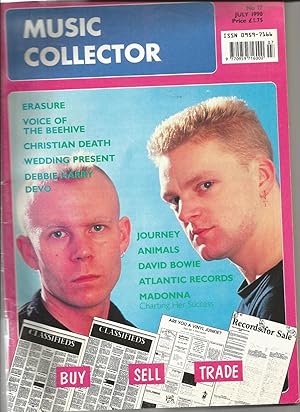 Music Collector. No. 17 July 1990.1 Page Madonna.3pp Bowie. Atlantic Records. Animals. Erasure. D...