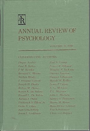 Annual Review Of Psychology, Volume 31, 1980