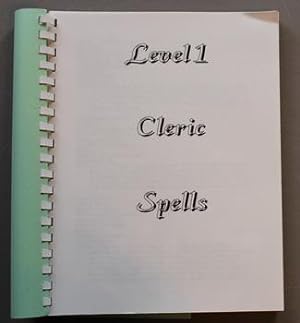 CLERIC SPELLS - Level 1 - 7
