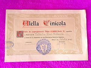 ACCION, ALELLA VINICOLA, AÑO 1967