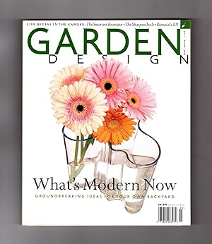 Garden Design Magazine - February - March, 1999. Cover: Gerber Daisies. Smartest Fountain; Bienni...