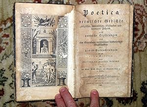 1833 POETICA - POEMS on MORALS, RELIGION & DEATH - German Book
