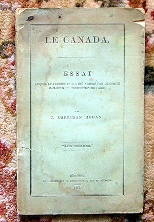 1855 CANADA Detailed Description & Statistics PARIS EXPO Winning Essays 1st Edition