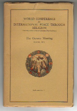 WORLD CONFERENCE FOR INTERNATIONAL PEACE THROUGH RELIGION