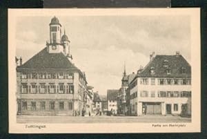 Ansichtskarte: Partie am Marktplatz. x, s/w, I, um 1910.