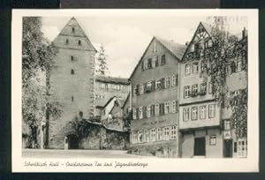 Ansichtskarte: Crailheimer Tor und Jugendherberge. x, s/w, I, um 1935.