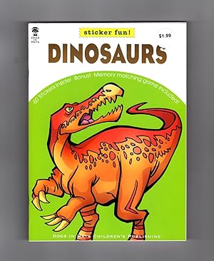 Dinosaurs / Sticker Fun. Dogs in Hats Children's Publishing 2004 Dinosaur Sticker & Coloring Book