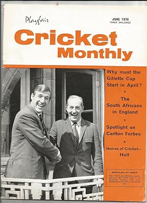 Playfair Cricket Monthly.12 Issues. January-December 1970. .