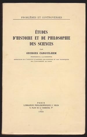 Etudes D'histoire et De Philosophie Des Sciences