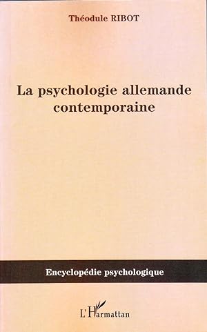 La psychologie allemande contemporaine.
