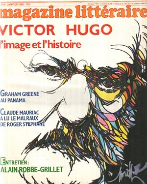 Magazine litteraire n° 214 / victor hugo l'image et l'histoire